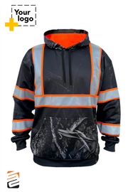 SS360º Stealth Nightfall Camo - Black - Type-O - Reflective Safety Hoodie