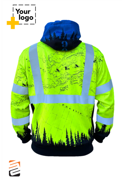 SS360º Alaska - Yellow - Class 3 - Type-R - Reflective Safety Hoodie