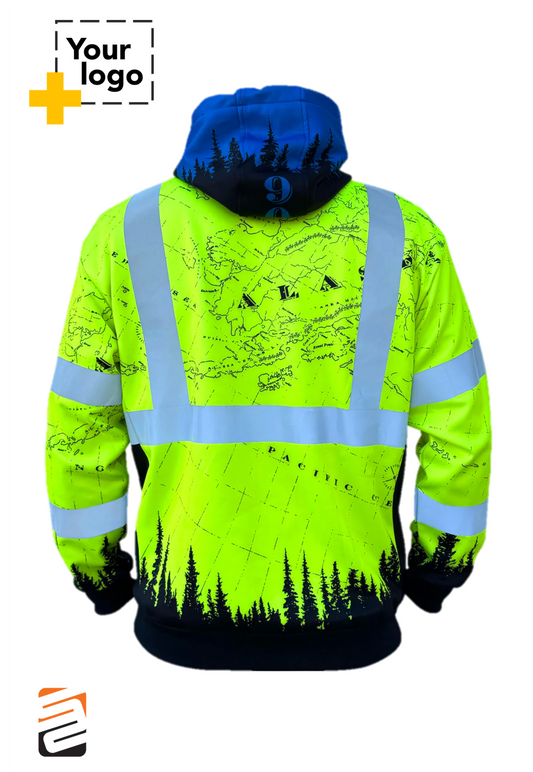 SS360º Alaska - Yellow - Class 3 - Type-R - Reflective Safety Hoodie
