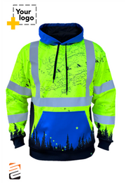 SS360º Alaska - Yellow - Class 3 - Type-R - Reflective Safety Hoodie