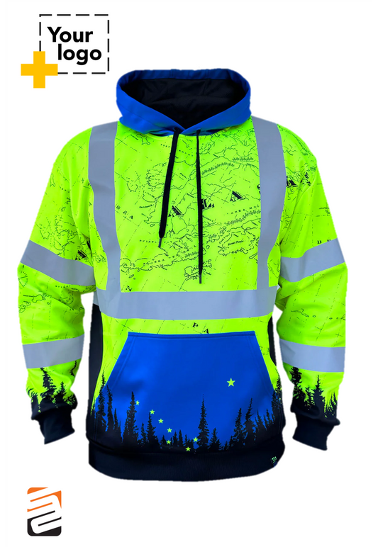 SS360º Alaska - Yellow - Class 3 - Type-R - Reflective Safety Hoodie