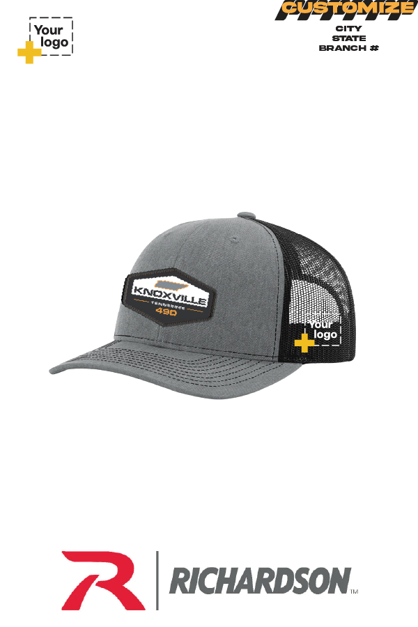 Custom Richardson 112 Trucker - Sublimated Patch