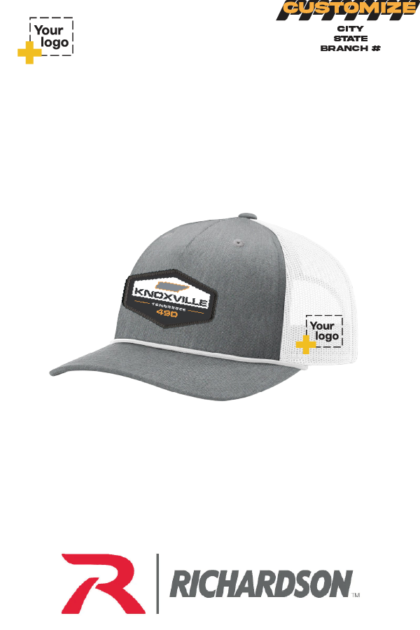 Custom Richardson 112FPR Trucker - Sublimated Patch