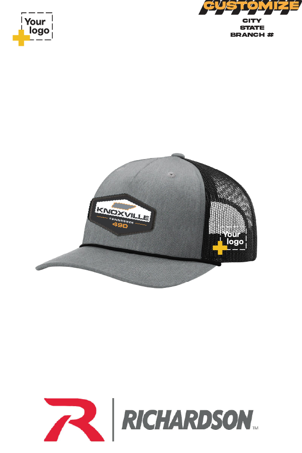 Custom Richardson 112FPR Trucker - Sublimated Patch