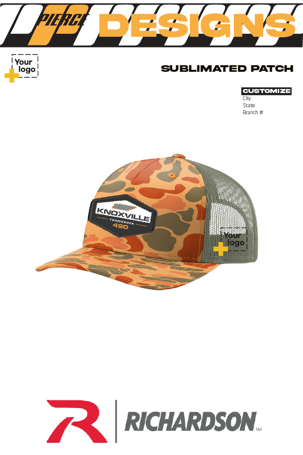 Custom Richardson 112PFP Trucker - Sublimated Patch