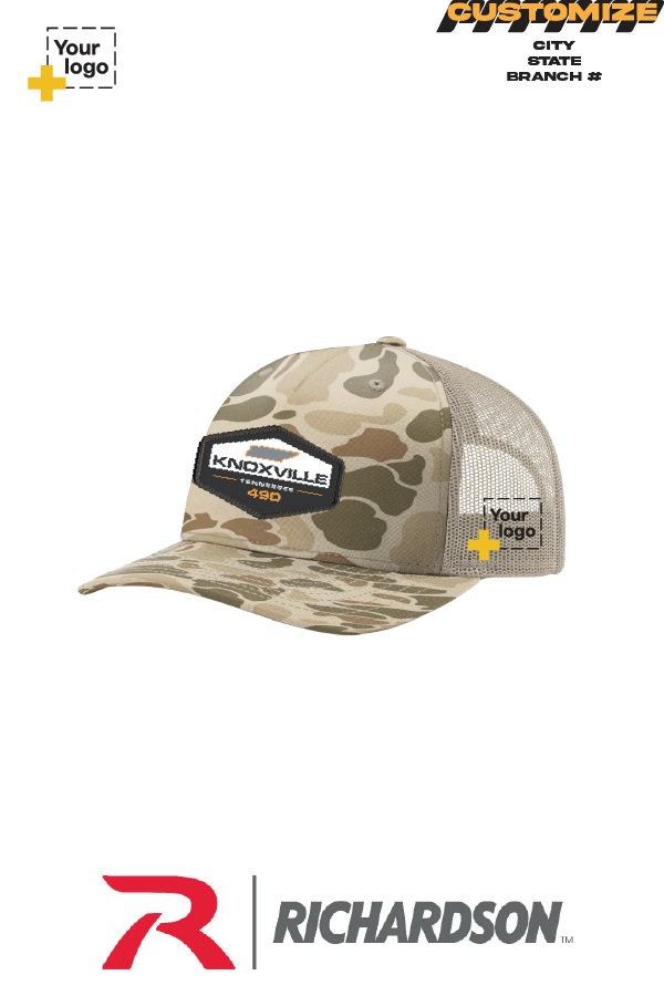 Custom Richardson 112PFP Trucker - Sublimated Patch