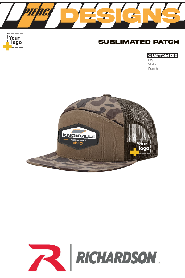 Custom Richardson 168P Trucker - Sublimated Patch