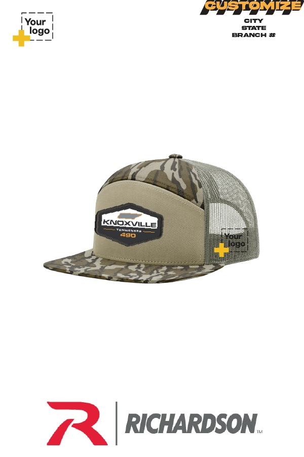 Custom Richardson 168P Trucker - Sublimated Patch