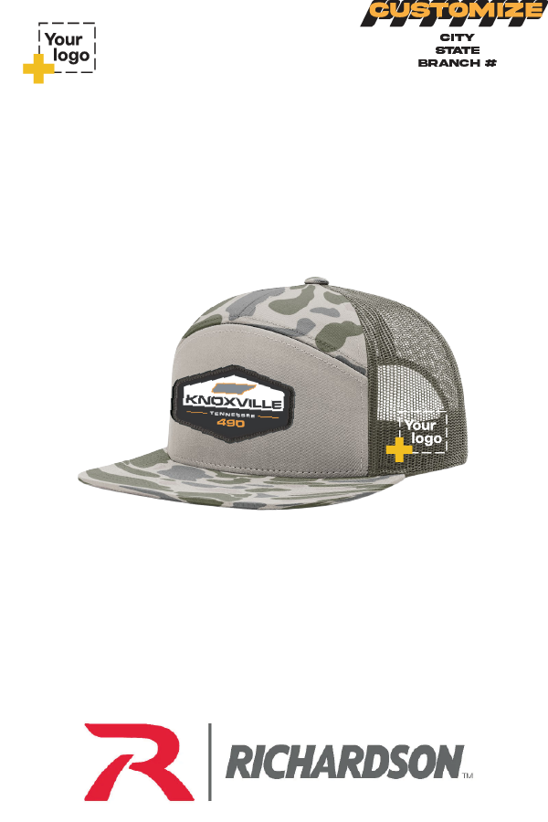 Custom Richardson 168P Trucker - Sublimated Patch