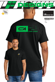 Custom Gildan® DryBlend® 50 Cotton/50 Poly T-Shirt - TAG COORDINATES
