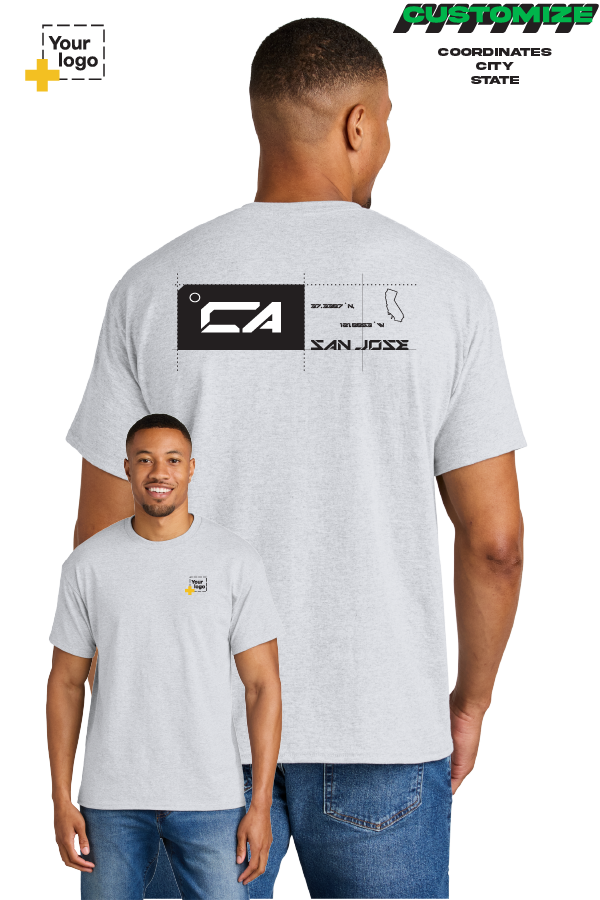 Custom Gildan® DryBlend® 50 Cotton/50 Poly T-Shirt - TAG COORDINATES