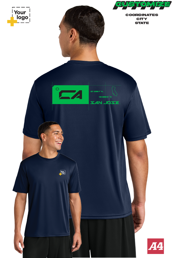 Custom A4 Cooling Performance Tee - TAG COORDINATES