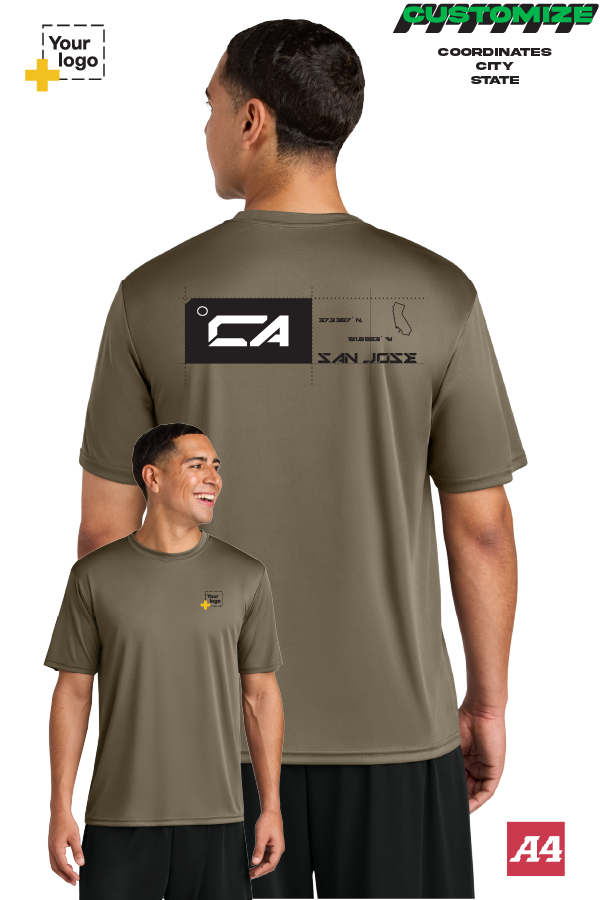 Custom A4 Cooling Performance Tee - TAG COORDINATES