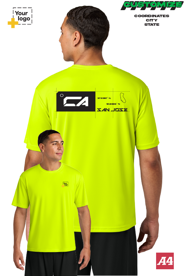 Custom A4 Cooling Performance Tee - TAG COORDINATES
