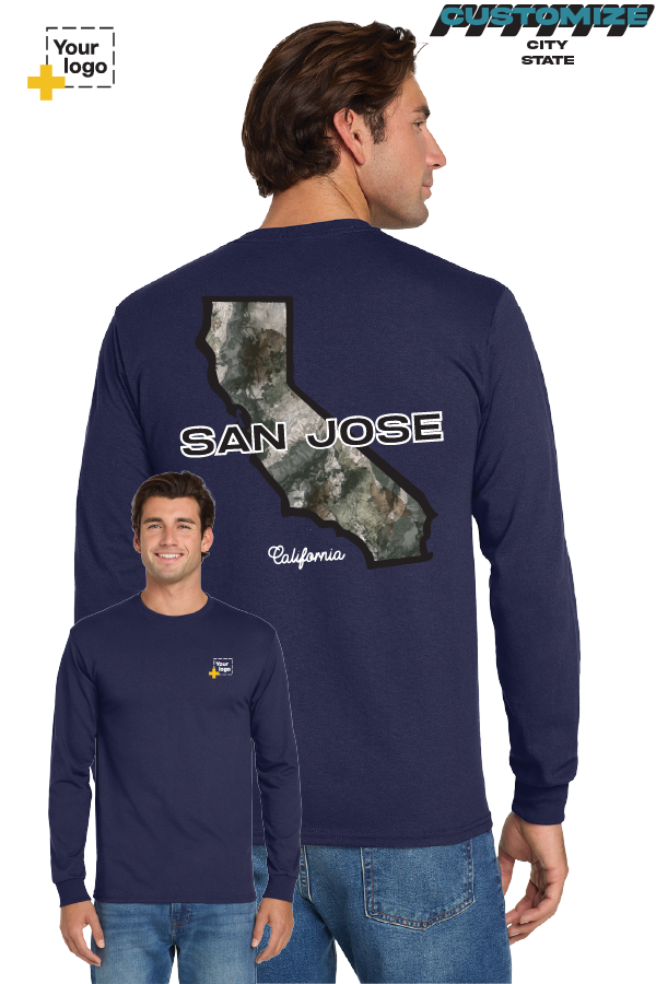 Custom Gildan® DryBlend® 50 Cotton/50 Poly Long Sleeve T-Shirt - Terra Camo