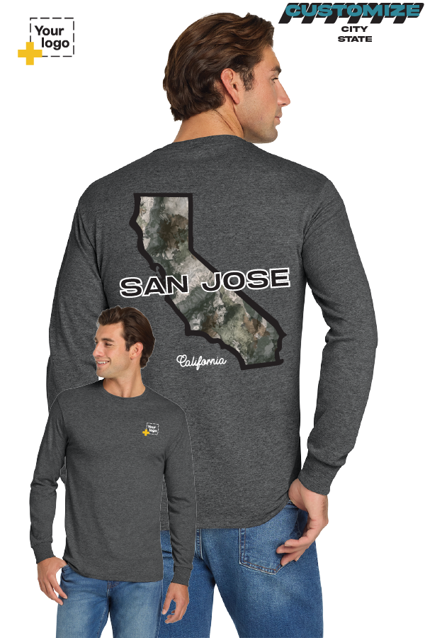 Custom Gildan® DryBlend® 50 Cotton/50 Poly Long Sleeve T-Shirt - Terra Camo