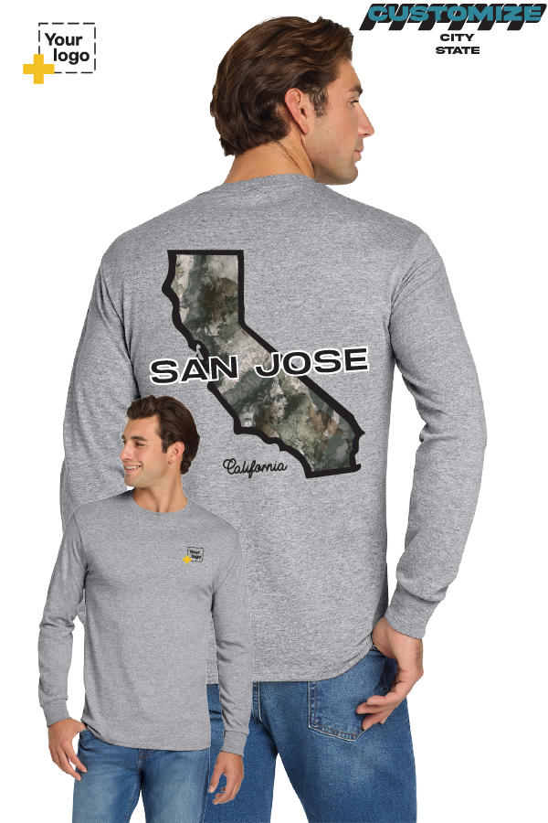 Custom Gildan® DryBlend® 50 Cotton/50 Poly Long Sleeve T-Shirt - Terra Camo