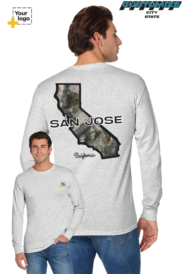 Custom Gildan® DryBlend® 50 Cotton/50 Poly Long Sleeve T-Shirt - Terra Camo