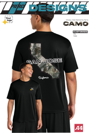 Custom A4 Cooling Performance Tee - Terra Camo