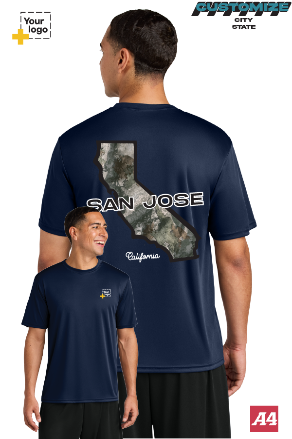 Custom A4 Cooling Performance Tee - Terra Camo