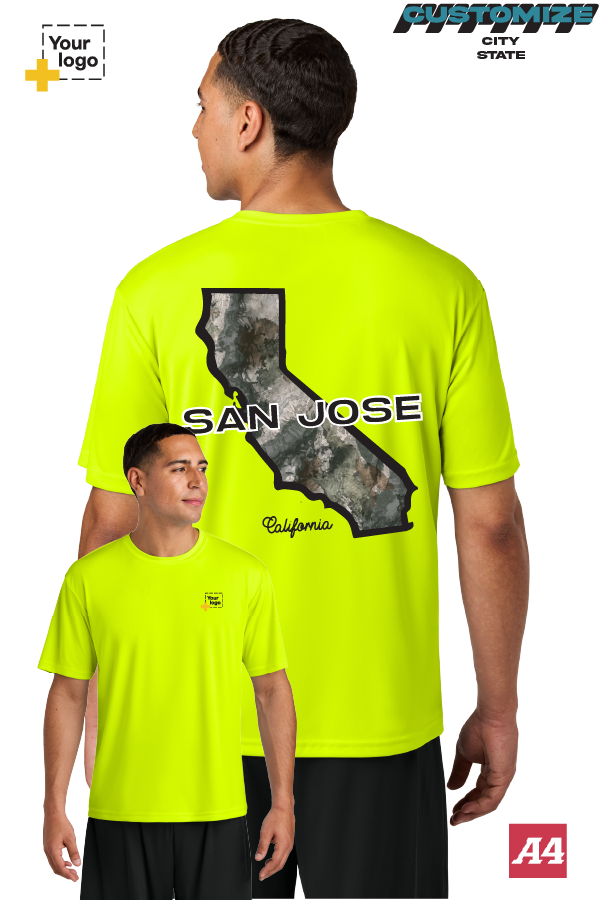 Custom A4 Cooling Performance Tee - Terra Camo