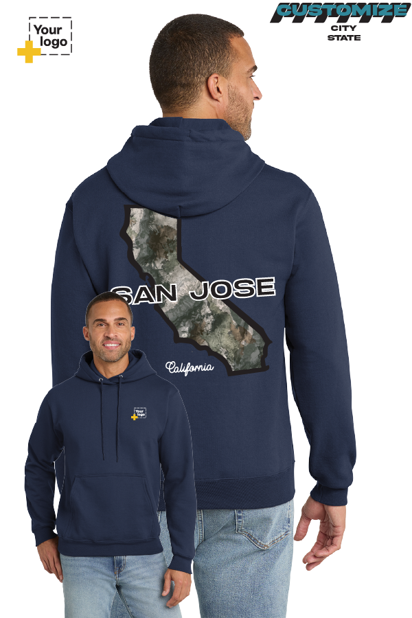Custom Core Fleece Pullover Hooded Sweatshirt - Terra Camo