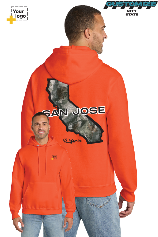 Custom Core Fleece Pullover Hooded Sweatshirt - Terra Camo