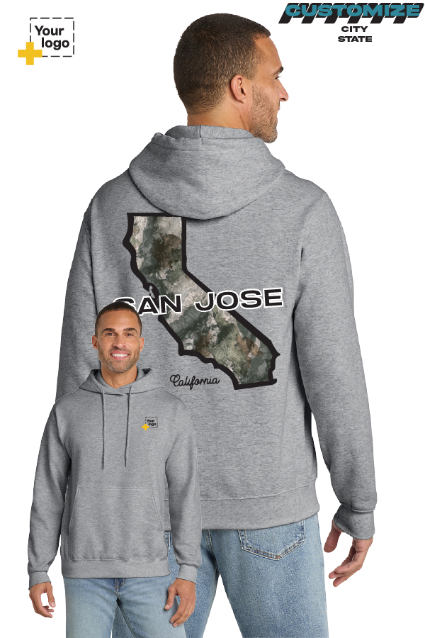 Custom Core Fleece Pullover Hooded Sweatshirt - Terra Camo