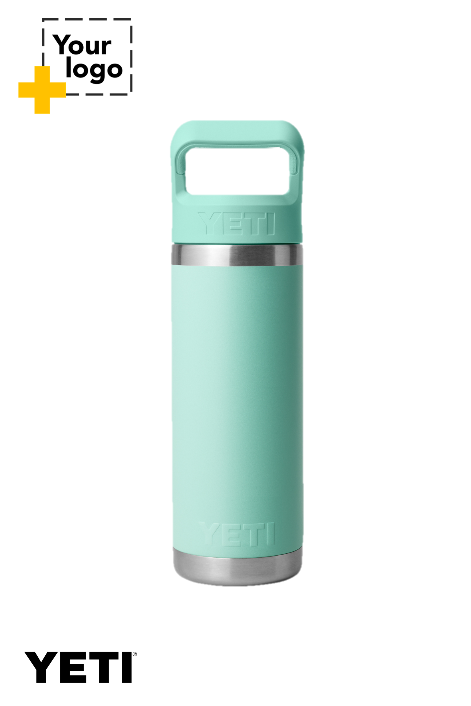 YETI® Rambler® 18 oz. Water Bottle with Color-Matched Straw Cap