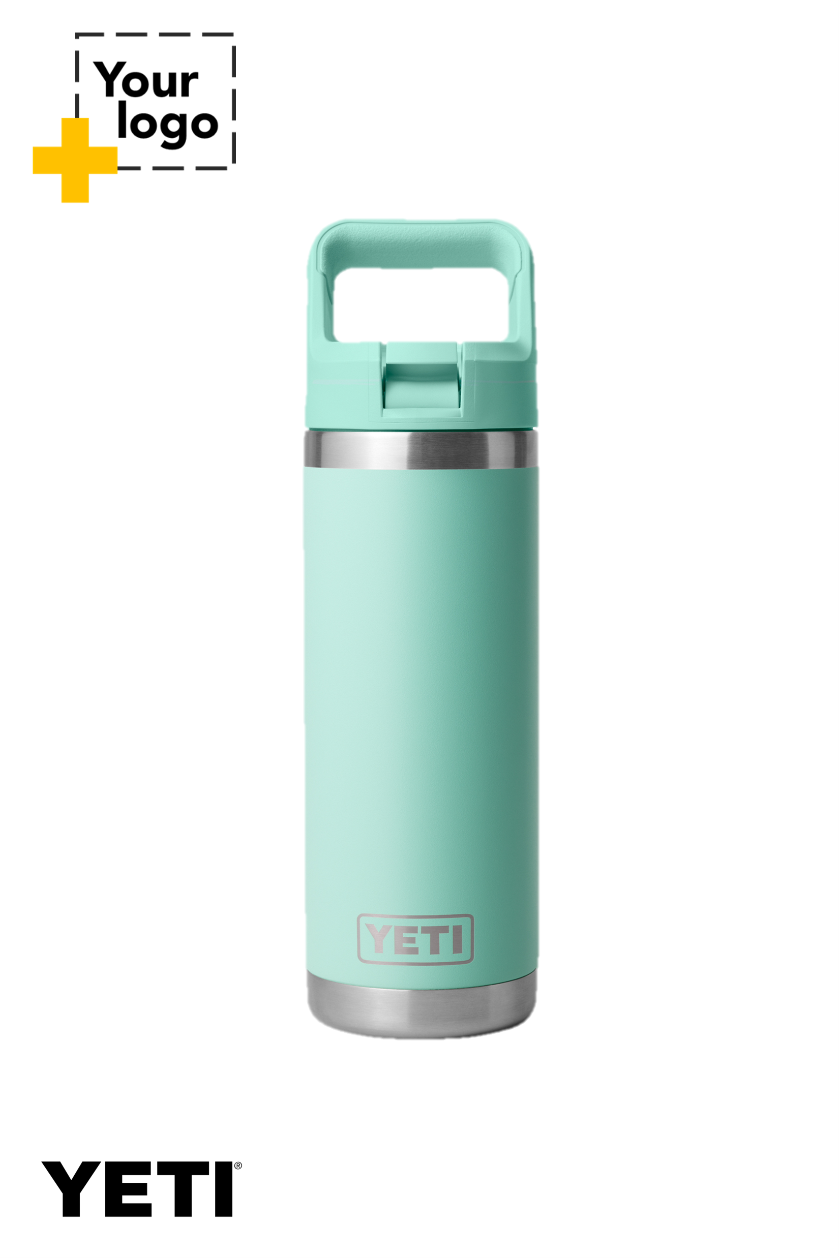 YETI® Rambler® 18 oz. Water Bottle with Color-Matched Straw Cap