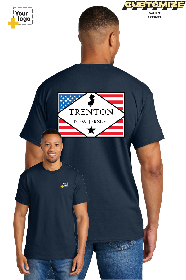 Custom Gildan® DryBlend® 50 Cotton/50 Poly T-Shirt - DIAMOND FLAG