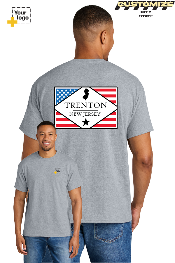 Custom Gildan® DryBlend® 50 Cotton/50 Poly T-Shirt - DIAMOND FLAG
