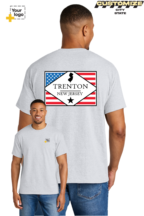 Custom Gildan® DryBlend® 50 Cotton/50 Poly T-Shirt - DIAMOND FLAG