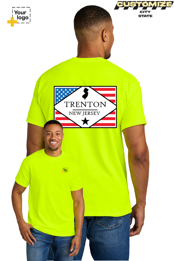 Custom Gildan® DryBlend® 50 Cotton/50 Poly T-Shirt - DIAMOND FLAG