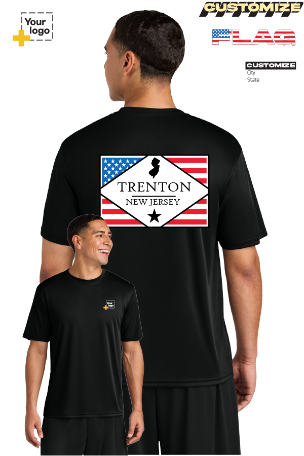 Custom A4 Cooling Performance Tee - DIAMOND FLAG