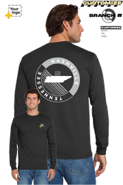 Custom Gildan® DryBlend® 50 Cotton/50 Poly Long Sleeve T-Shirt - CIRCLE