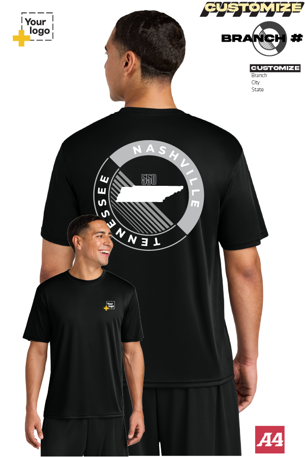 Custom A4 Cooling Performance Tee - CIRCLE