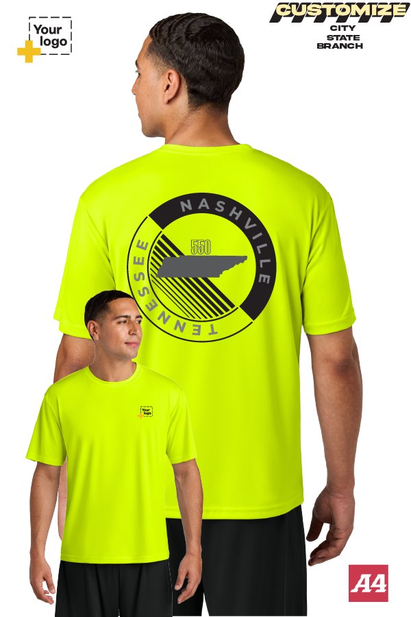 Custom A4 Cooling Performance Tee - CIRCLE