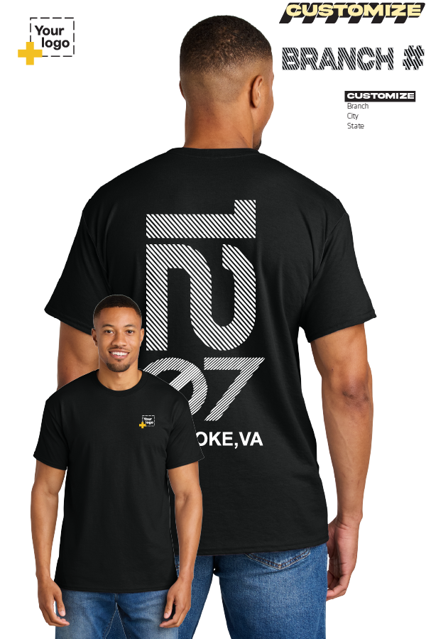 Custom Gildan® DryBlend® 50 Cotton/50 Poly T-Shirt - Branch #