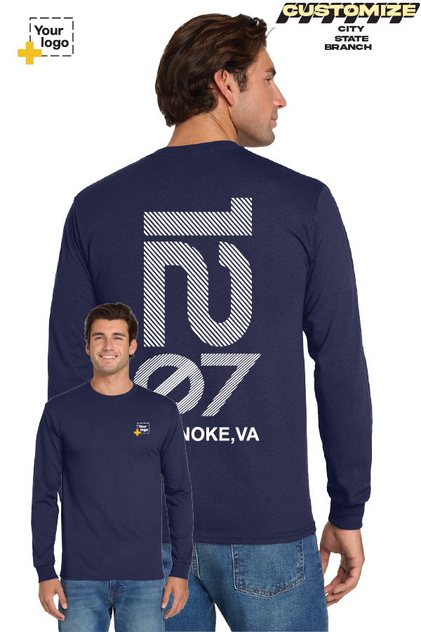 Custom Gildan® DryBlend® 50 Cotton/50 Poly Long Sleeve T-Shirt - Branch #