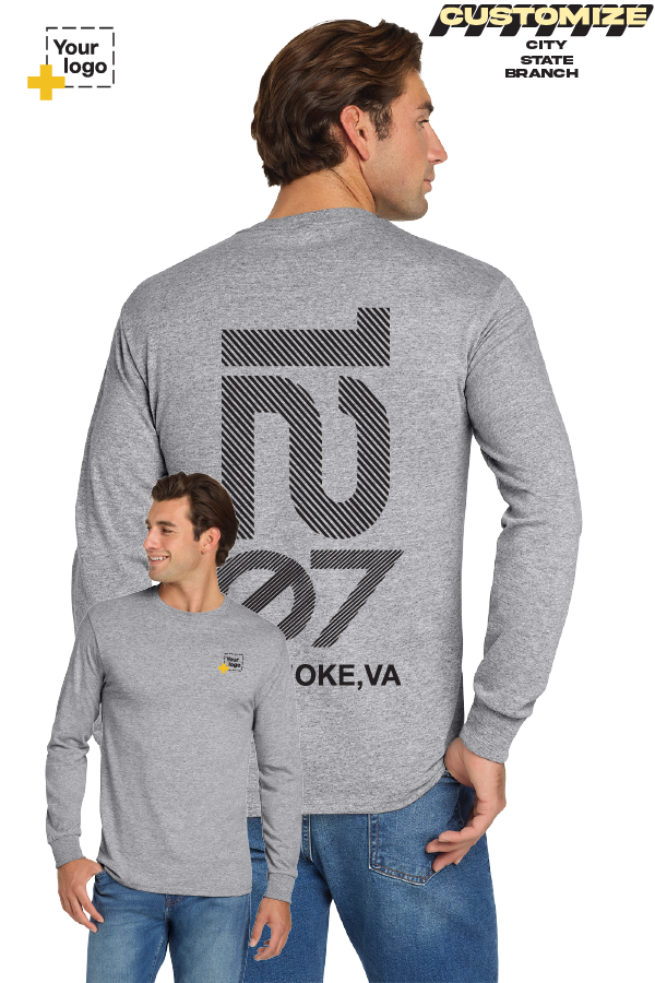 Custom Gildan® DryBlend® 50 Cotton/50 Poly Long Sleeve T-Shirt - Branch #