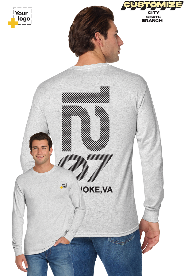Custom Gildan® DryBlend® 50 Cotton/50 Poly Long Sleeve T-Shirt - Branch #