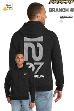 Custom Core Fleece Pullover Hooded Sweatshirt - Branch #