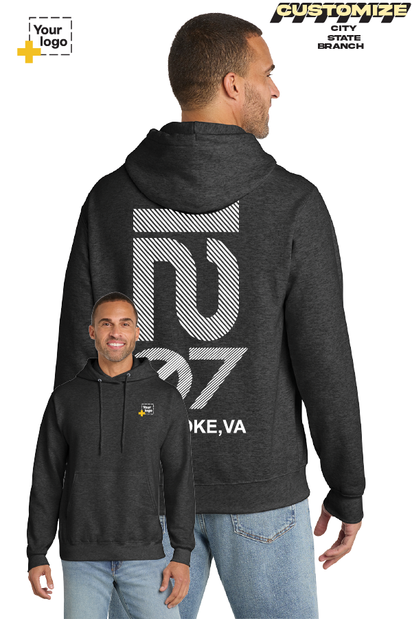 Custom Core Fleece Pullover Hooded Sweatshirt - Branch #