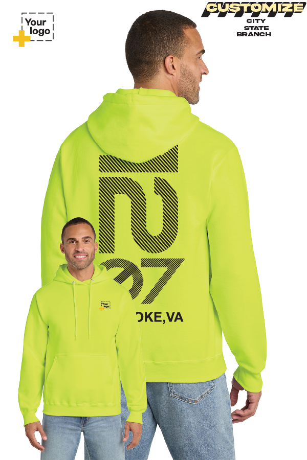 Custom Core Fleece Pullover Hooded Sweatshirt - Branch #