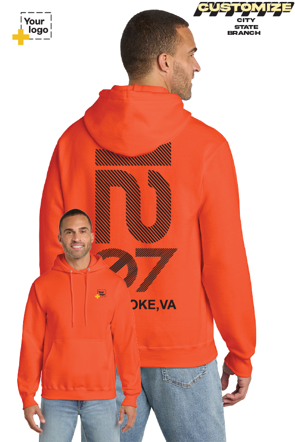 Custom Core Fleece Pullover Hooded Sweatshirt - Branch #