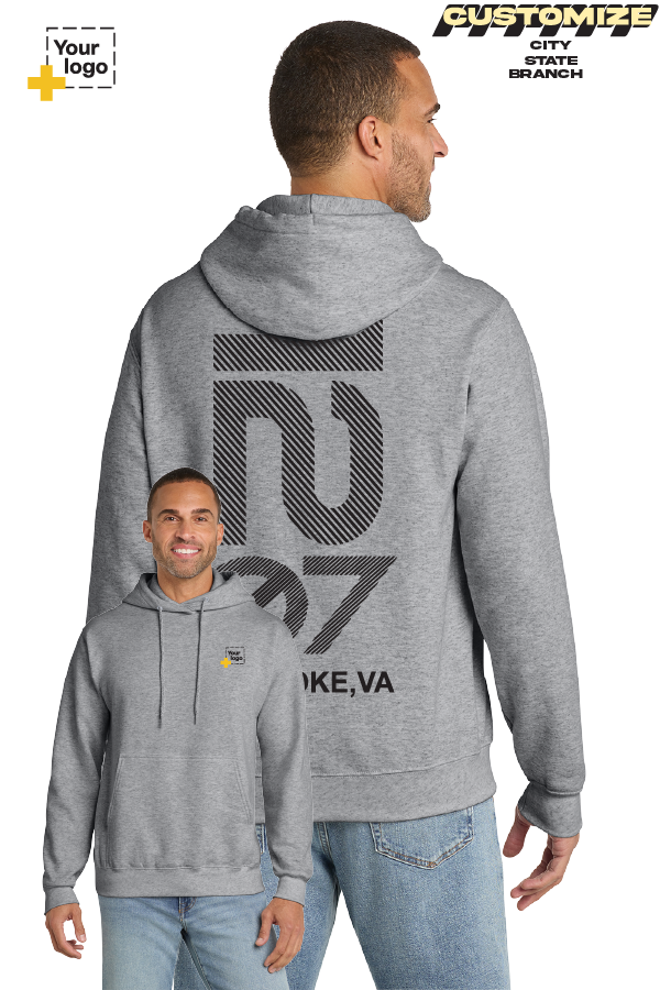 Custom Core Fleece Pullover Hooded Sweatshirt - Branch #