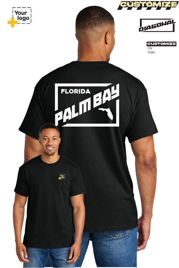 Custom Gildan® DryBlend® 50 Cotton/50 Poly T-Shirt - DIAGONAL