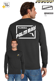 Custom Gildan® DryBlend® 50 Cotton/50 Poly Long Sleeve T-Shirt - DIAGONAL