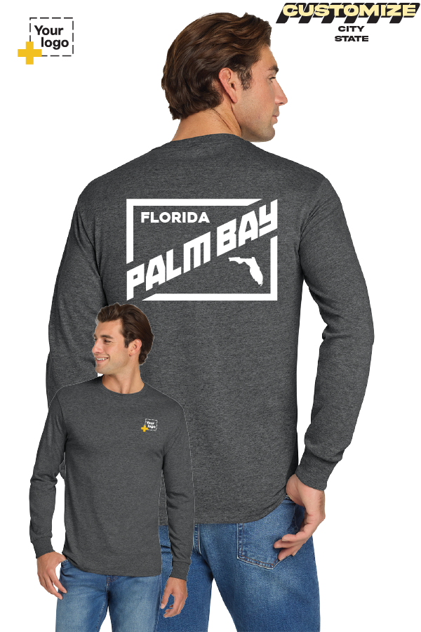 Custom Gildan® DryBlend® 50 Cotton/50 Poly Long Sleeve T-Shirt - DIAGONAL